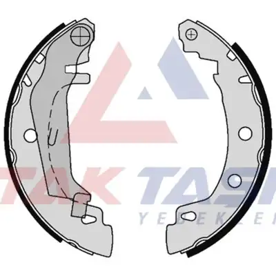 AP AP08750 | Fren Pabuç Balata Arka Levyelı 203x39 mm Renault Megane 1 4i 16v 1 6i 16v 1 9 D 1996 2003