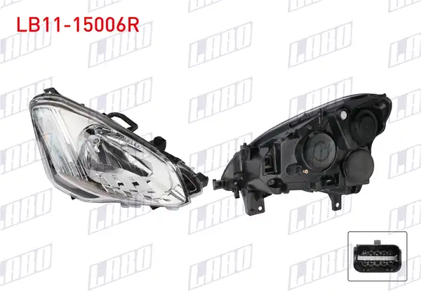 LABO LB11-15006R | Far Sağ Citroen Berlingo 2012 2016 Partner Tepee