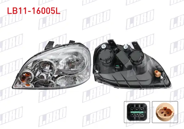 LABO LB11-16005L | Far Sol Elektrikli Motorlu Chevrolet Lacetti 2003 2012 Sedan