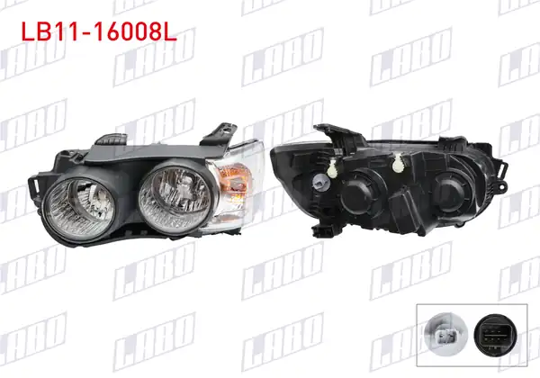 LABO LB11-16008L | Far Sol Siyah Halkalı Chevrolet Aveo T300 2011