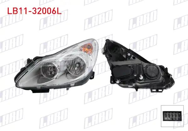LABO LB11-32006L | Far Sol Opel Corsa D 2006 2019