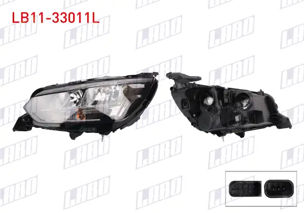 LABO LB11-33011L | Far Sol Gündüz Farsiz Peugeot 208 2019