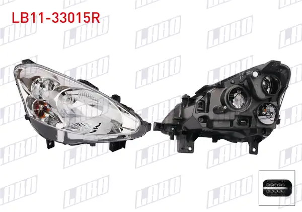 LABO LB11-33015R | Far Sağ Peugeot Partner 2015 2018