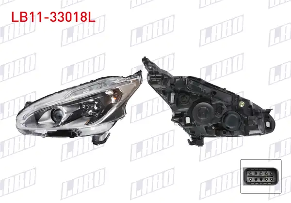 LABO LB11-33018L | Far Sol Ledli Peugeot 208 2015 2018