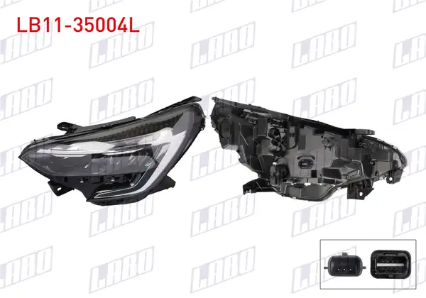 LABO LB11-35004L | Far Sol Siyah İç Renault Clio V 2021