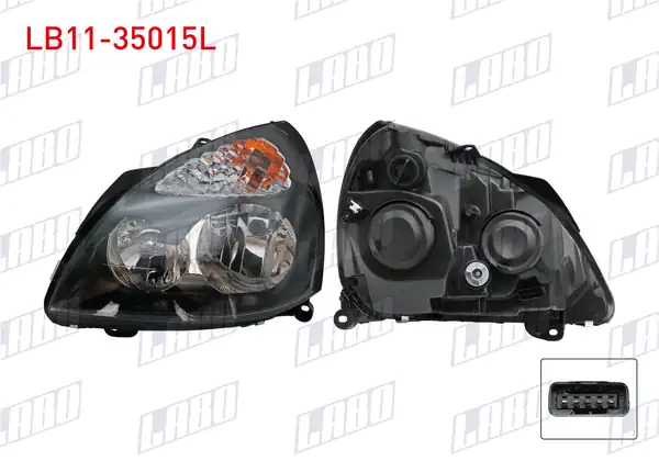 LABO LB11-35015L | Far Sol İçi Gri Renault Clio II 2001