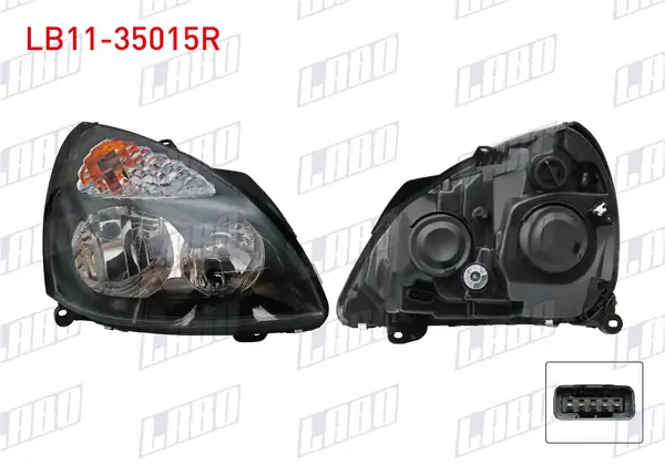 LABO LB11-35015R | Far Sağ İçi Gri Renault Clio II 2001