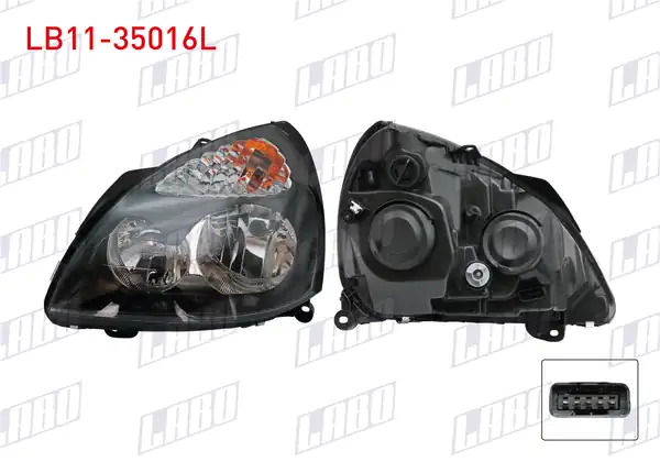 LABO LB11-35016L | Far Sol İçi Siyah Renault Clio 2001