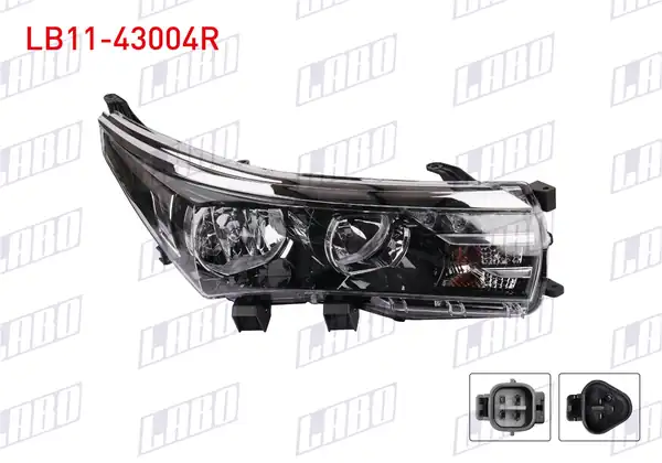 LABO LB11-43004R | Far Sağ Elektrikli Motorlu Ledli Toyota Corolla 13 16