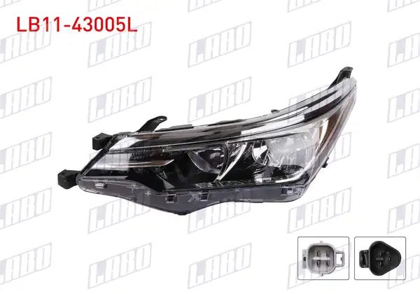 LABO LB11-43005L | Far Sol Motorlu Ledli Nikelaj Citali Toyota Corolla 17 18