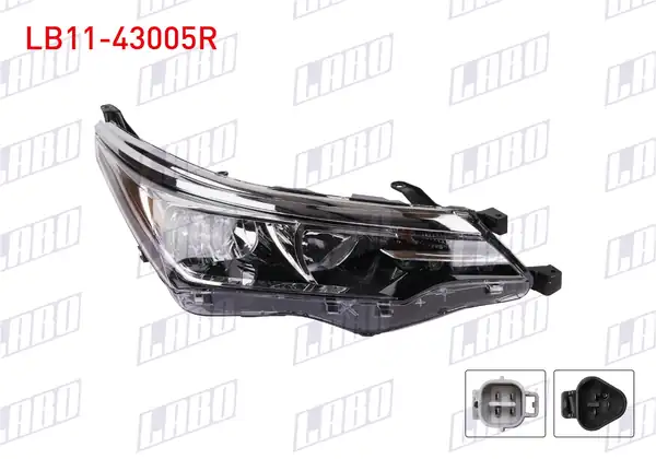 LABO LB11-43005R | Far Sağ Motorlu Ledli Nikelaj Citali Toyota Corolla 17 18