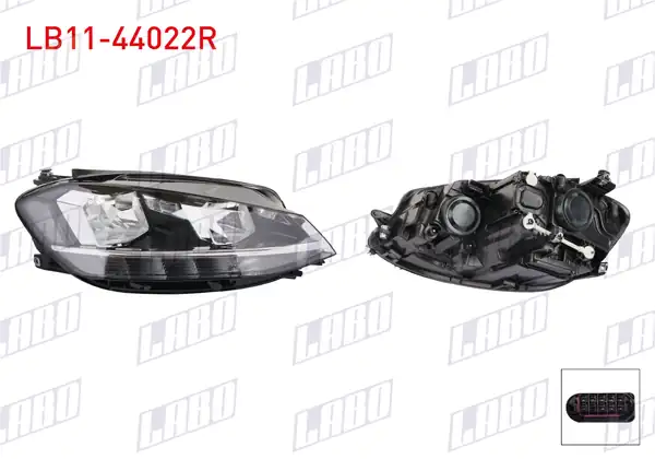 LABO LB11-44022R | Far Sağ Volkswagen Golf 7 5 5g1 Bq1 Be1 Be2 2017 2020