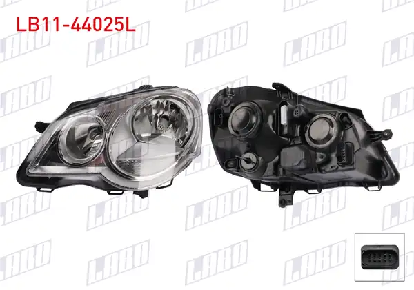LABO LB11-44025L | Far Sol Volkswagen Polo 9n_ 9a_ 2005 2009