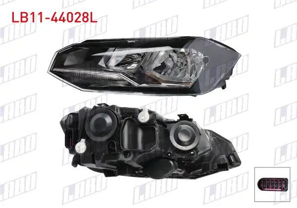 LABO LB11-44028L | Far Sol Nikelajlı Volkswagen Polo VI Aw1 Bz1 Ae1 2018 2021