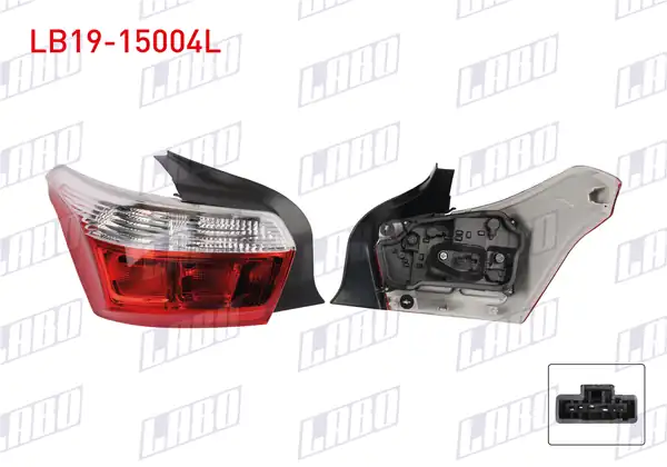 LABO LB19-15004L | Stop Sol Dış Citroen Elysee 2013 2016