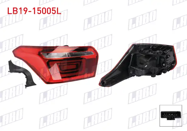 LABO LB19-15005L | Stop Sol Dış Citroen Elysee 2017