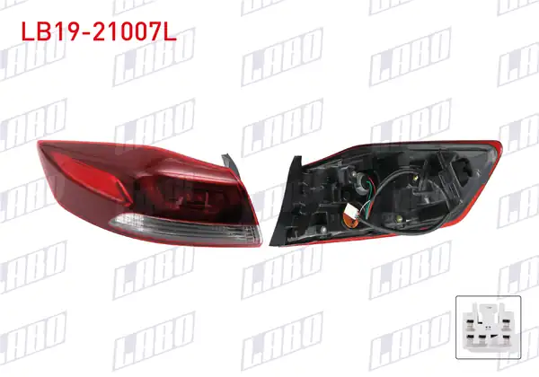 LABO LB19-21007L | Stop Sol Dış Ledli Hyundai Elantra 16 18