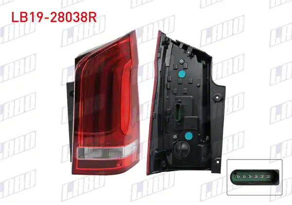 LABO LB19-28038R | Stop Sağ Ledlı Mercedes Vito (W447) 2016 -