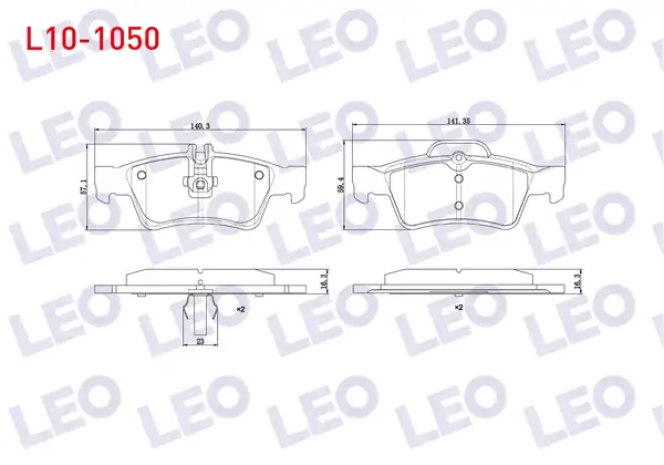 LEO L10-1050 | Fren Balata Arka Mercedes E Serisi