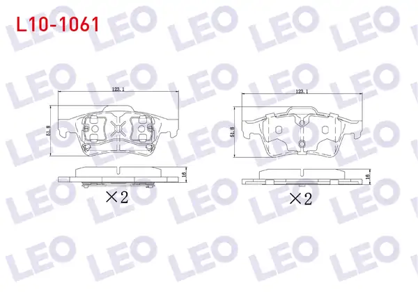 LEO L10-1061 | Fren Balata Arka Transit