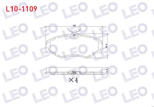 LEO L10-1109 | Fren Balata Ön Renault