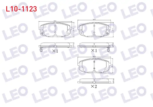 LEO L10-1123 | Fren Balata Ön Ikazlı Hyundai İ30