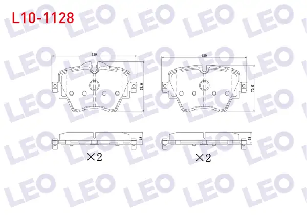 LEO L10-1128 | Fren Balata Ön Bmw 2