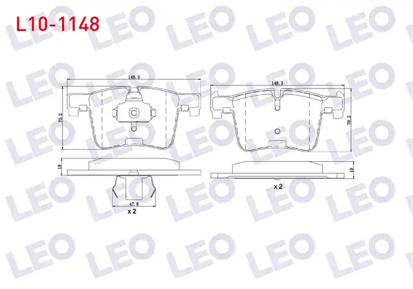 LEO L10-1148 | Fren Balata Ön Bmw 3 Serisi