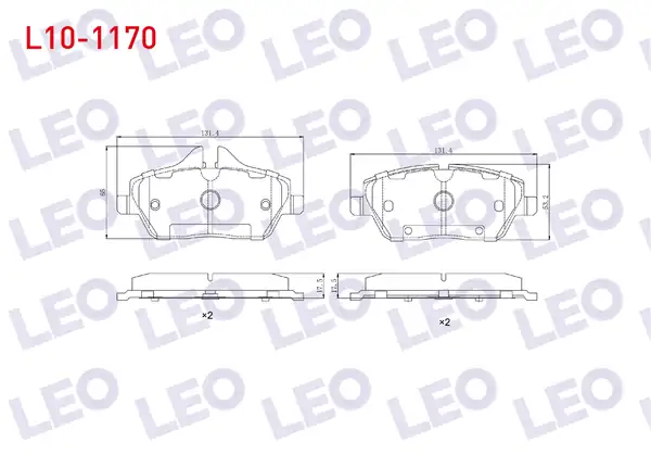 LEO L10-1170 | Fren Balata Ön Bmw 1 Serisi