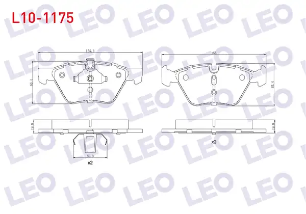 LEO L10-1175 | Fren Balata Ön Bmw 5 Serisi