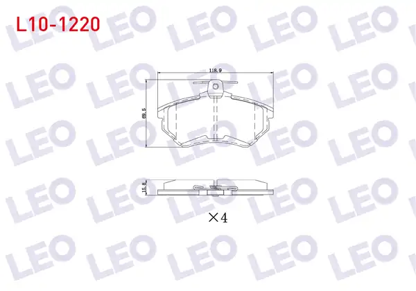 LEO L10-1220 | Fren Balata Ön VW Passat