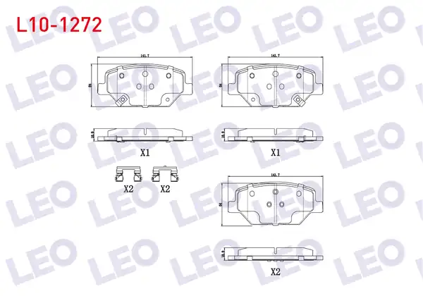 LEO L10-1272 | Fren Balata Ön Ikazlı Opel Insignia B 1 6 CDTI 1 5t 17 Jant 2017