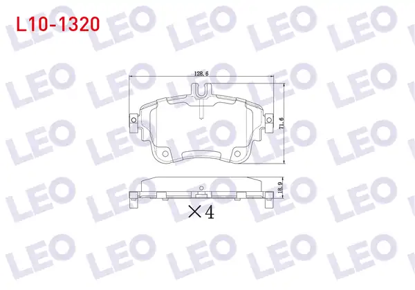 LEO L10-1320 | Fren Balata Ön Mercedes A Serisi (W176) A 180 2012-/ A 200 2012-/ B Serisi (W246) B 200 2011 -