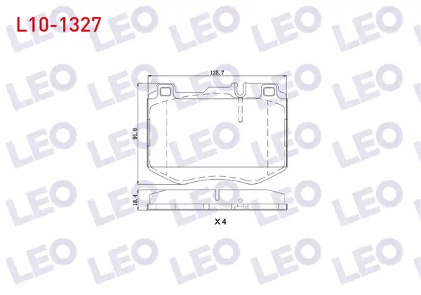 LEO L10-1327 | Fren Balata Ön Mercedes C Serisi
