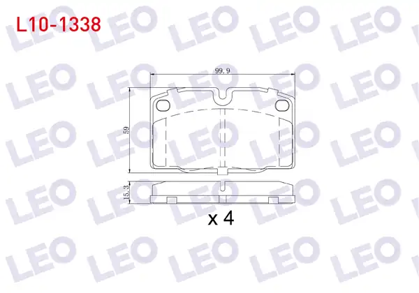 LEO L10-1338 | Fren Balata Ön Opel Vectra A