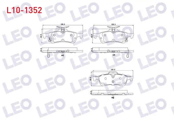 LEO L10-1352 | Fren Balata Arka Ikazlı Honda Civic Ix