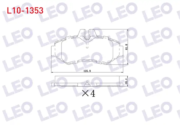 LEO L10-1353 | Fren Balata Arka Volkswagen