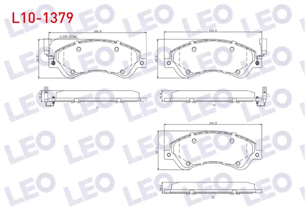 LEO L10-1379 | Fren Balata Ön Fişli Ford Transit