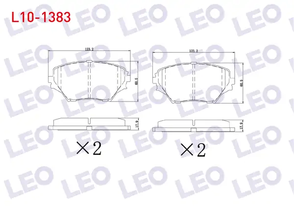 LEO L10-1383 | Fren Balata Ön Toyota Rav4 II