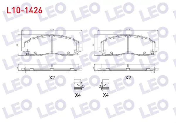 LEO L10-1426 | Fren Balata Ikazlı On Fiat Freemont (Jf) 2.0 Mjt 2011 -