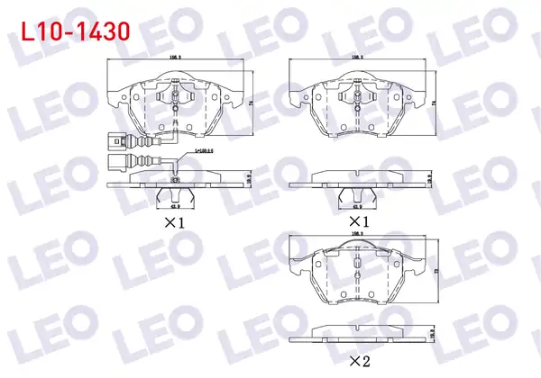 LEO L10-1430 | Fren Balata Ön Bmw 3 Serisi