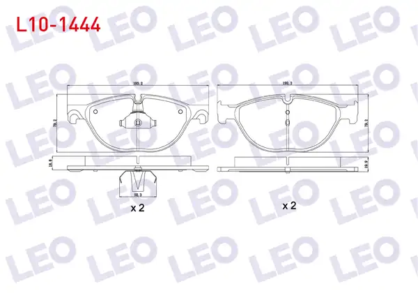 LEO L10-1444 | Fren Balata Ön Bmw 5 Serisi