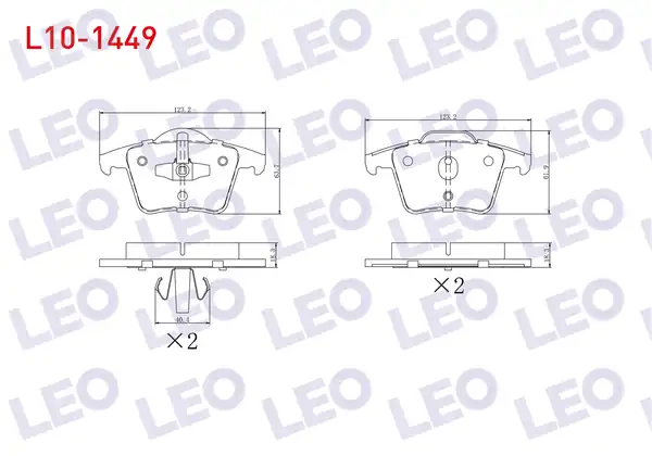LEO L10-1449 | Fren Balata Arka Volvo Xc90 İ 2 5 T 2002 2014