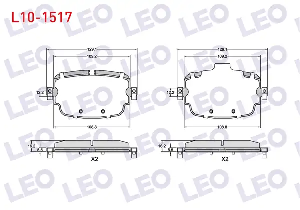 LEO L10-1517 | Fren Balata Arka Audi Q7 3 0 TDI 2015