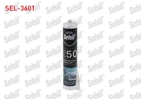 Selsil SEL 3601 Polıuretan Pu Mastik 50 Sha 280 ML Beyaz 25 Adet