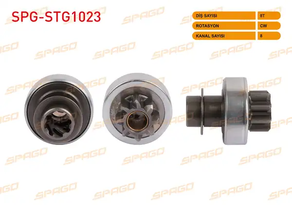 SPAGO Spg Stg1023 Marş Dişlisi 8 Dış Cw 8 Kanal Hyundai Accent İ