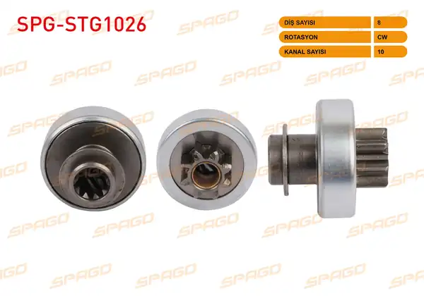 SPAGO Spg Stg1026 Marş Dişlisi 8 Dış Cw 10 Kanal Renault Clio Kangoo Twingo Laguna 1 6