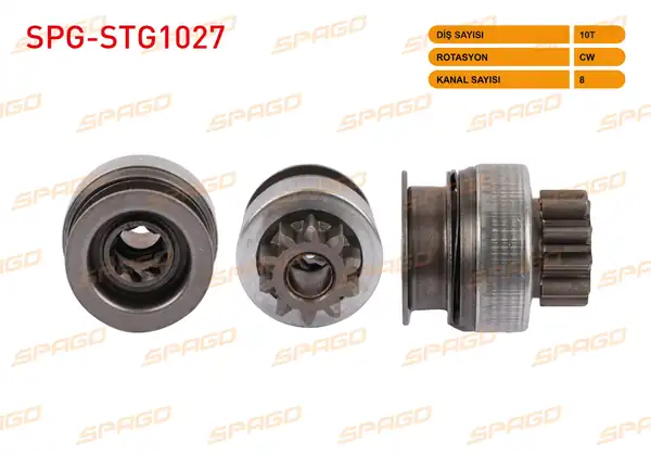 SPAGO Spg Stg1027 Marş Dişlisi 10 Dış Cw 8 Kanal Mitsubishi L200 L300 Pajero 2 5 D