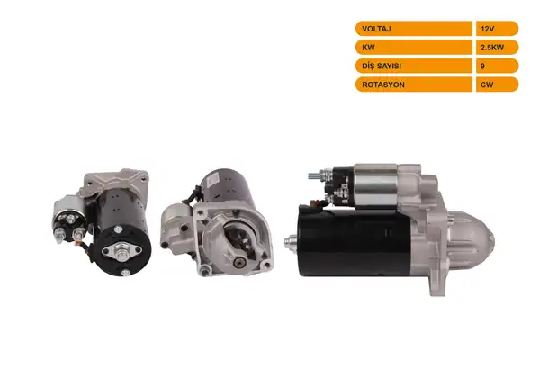 SPAGO Spg Str1053 Marş Motoru 12v 2 5kw 9 Dış Cw Str4630 Ducato 90 15 Boxer 06 15 Jumper 00 15 2 5 2 8 3 0 Hdi Araclar İçin