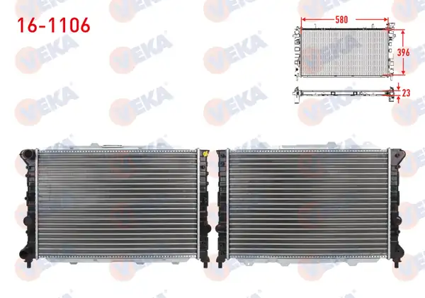 VEKA 161106 | Su Radyatörü Mekanik Alfa Romeo 156 932 1 6 1 8 1997 2005